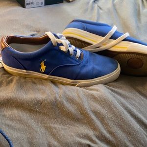 Blue polo shoes
